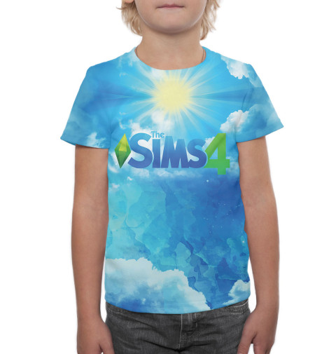 

Футболки Print Bar, Грязно-голубой, The Sims