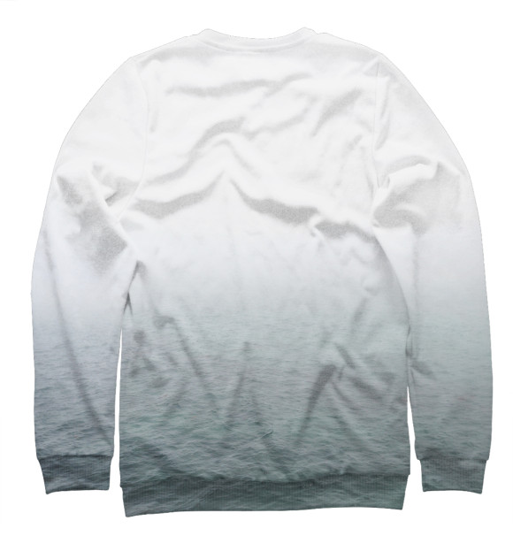 Мужской свитшот с изображением Ты не один цвета Белый