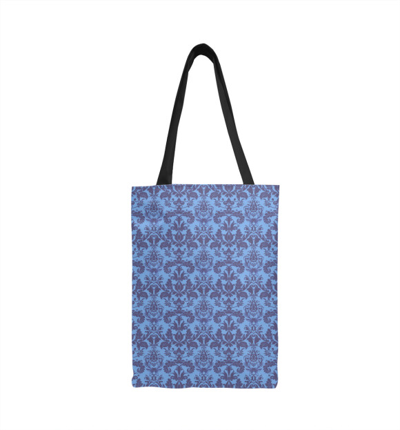 Сумка-шоппер с изображением Damask Blue Rasberry цвета 