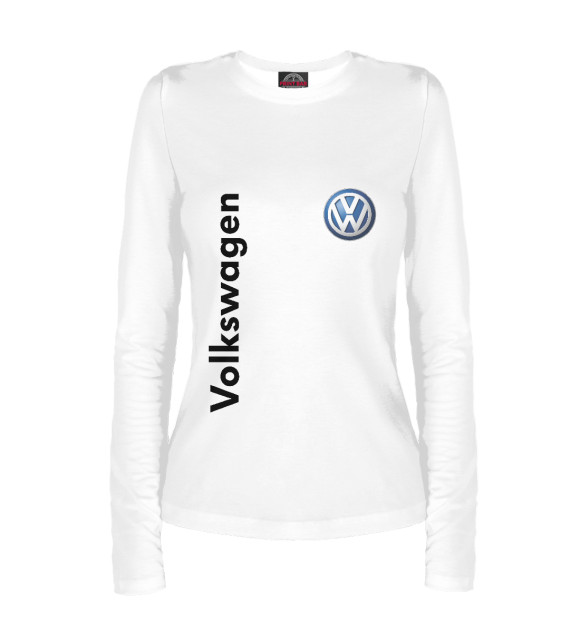 Женский лонгслив с изображением Volkswagen цвета Белый