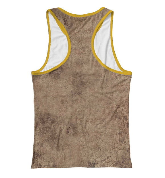 Женская майка-борцовка с притом Знак радиации цвета Белый Женская майка-борцовка с изображением Знак радиации цвета Белый