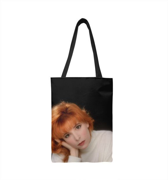 Сумка-шоппер с изображением Mylene Farmer цвета 