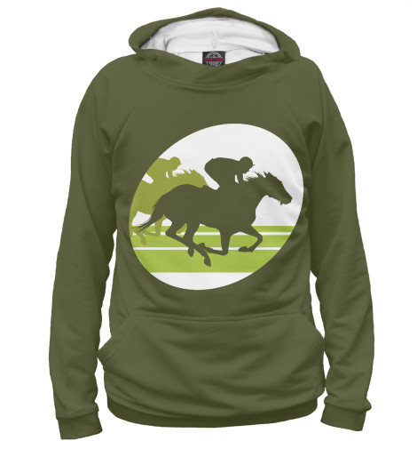 

Худи Print Bar, Белый, Верховая езда