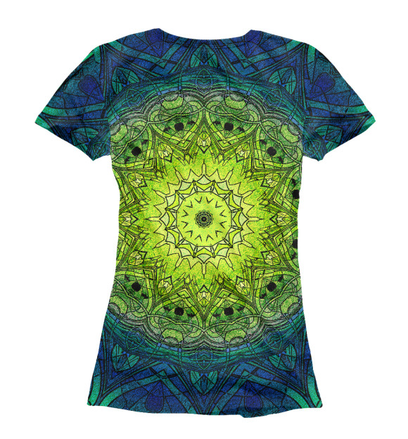 Футболка для девочек с изображением Mandala цвета Белый