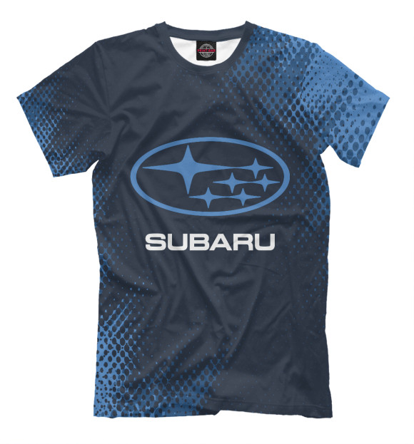 Футболка для мальчиков с изображением Subaru / Субару цвета Белый