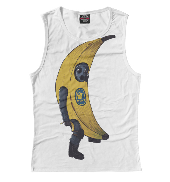 Майка для девочки с изображением Банан CS GO цвета Белый