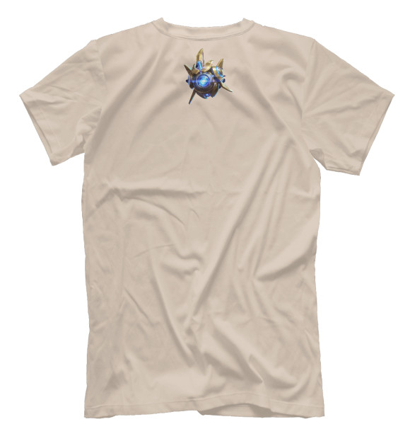 Мужская футболка с изображением StarCraft 2 protoss edition цвета Белый