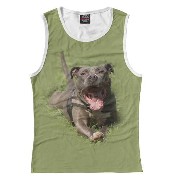 Майка для девочки с изображением Стафф цвета Белый