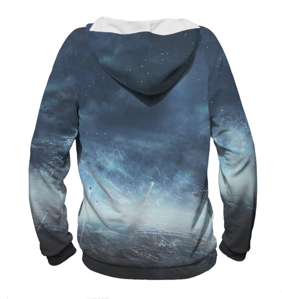 Женское худи с изображением Mass Effect цвета Белый