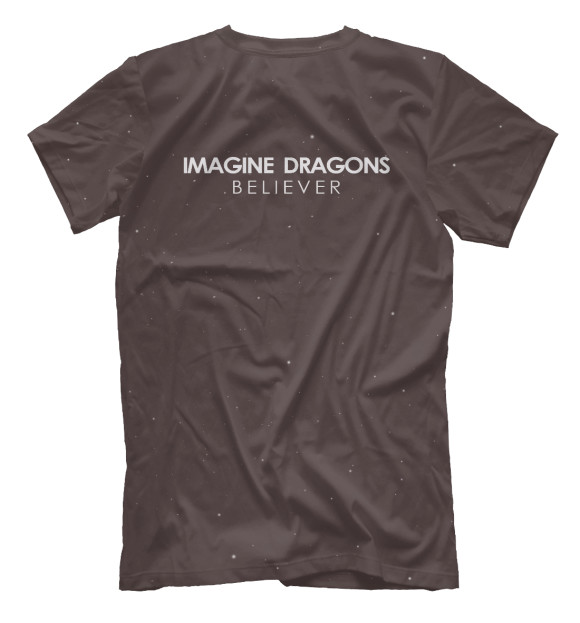 Мужская футболка с изображением Imagine Dragons Believer цвета Белый