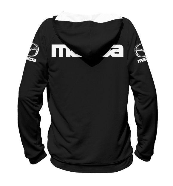 Женское худи с изображением Mazda цвета Белый