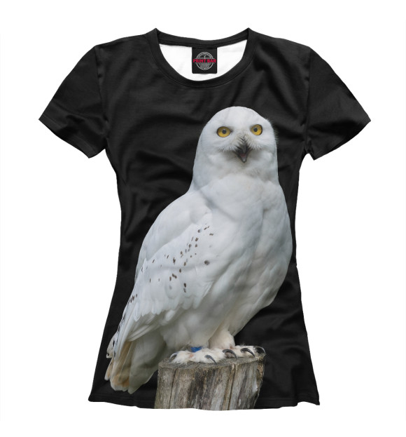 Футболка для девочек с изображением White Owl цвета Белый