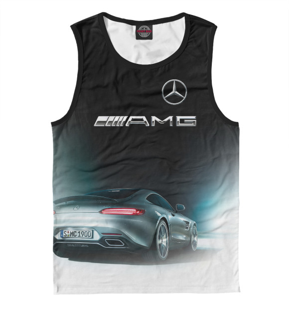Майка для мальчика с изображением AMG цвета Белый