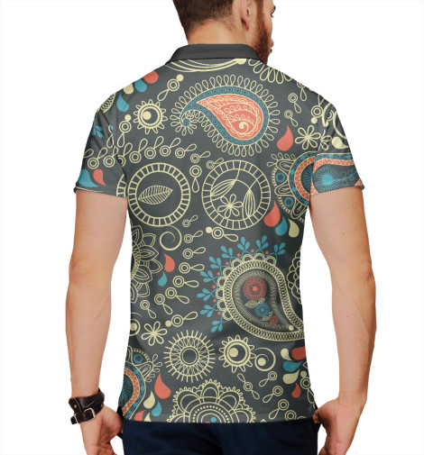 

Поло Print Bar, Белый, Расписные огурцы