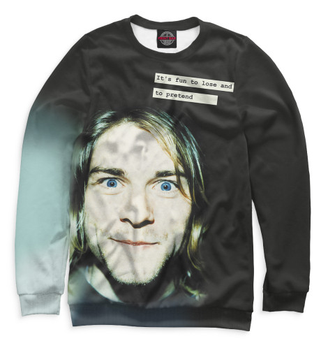 

Свитшоты Print Bar, Белый, Курт Кобейн