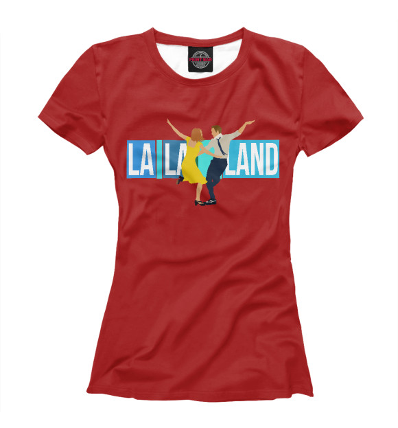 Женская футболка с изображением La La Land цвета Белый