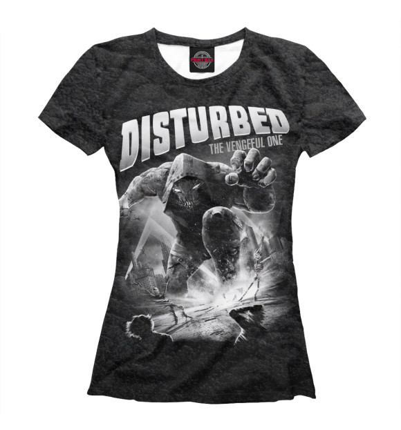 Женская футболка с изображением Disturbed цвета Белый