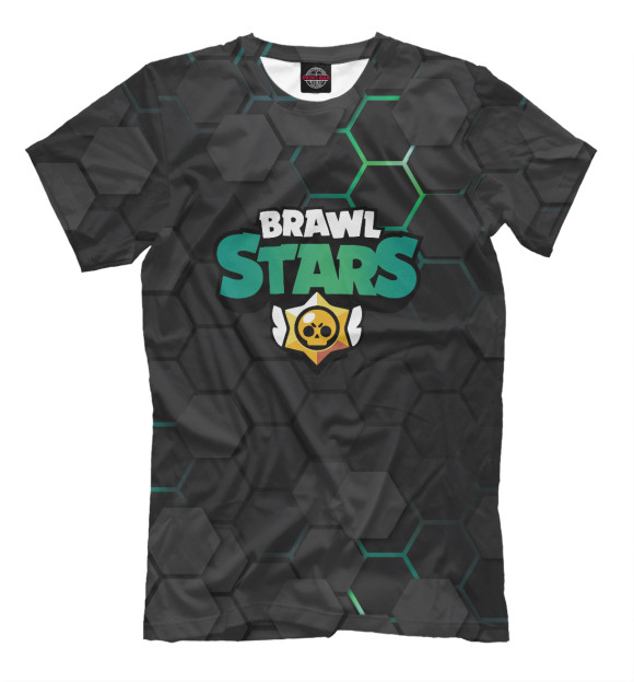 Мужская футболка с изображением Brawl Stars цвета Белый