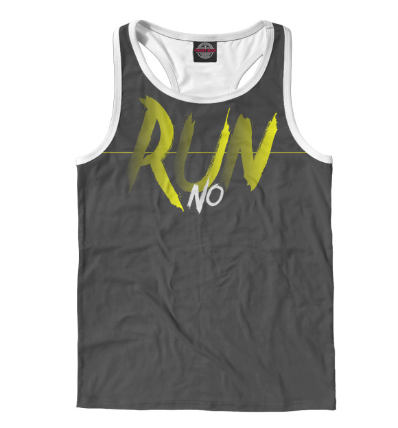 Мужская майка-борцовка с притом Push цвета Белый Мужская майка-борцовка с изображением Push цвета Белый