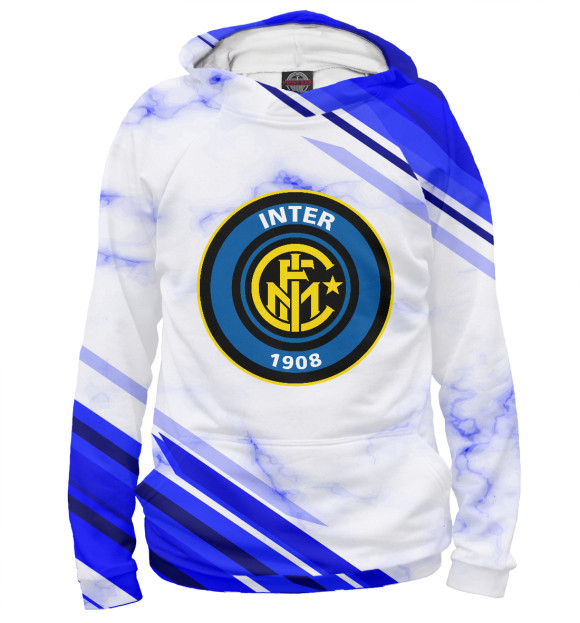 Мужское худи с изображением Inter 2018 цвета Белый