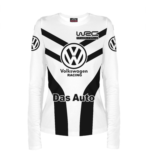 Женский лонгслив с изображением Volkswagen цвета Белый