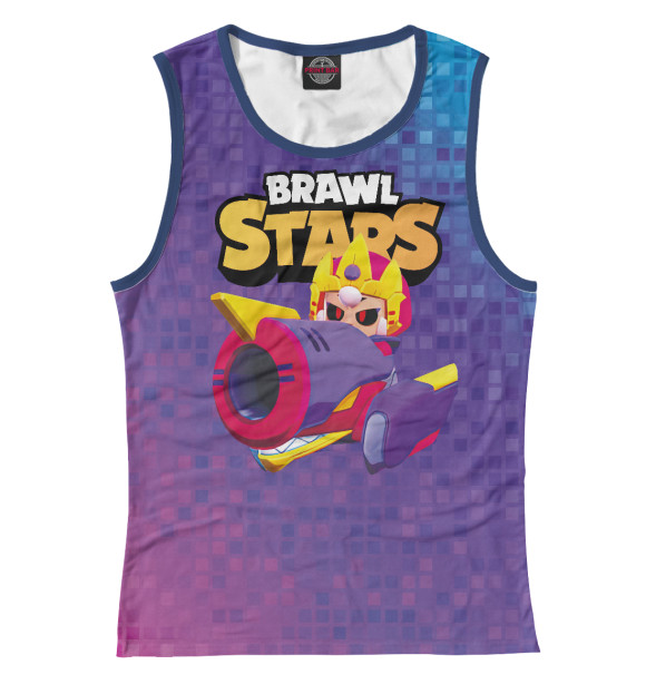 Женская майка с изображением Бонни \ Bonny BrawlStars цвета Белый