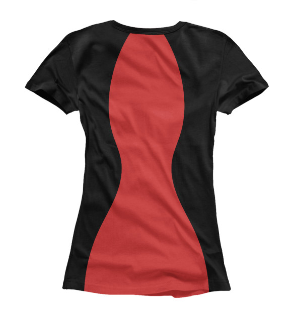 Женская футболка с изображением Стройность цвета Р‘РµР»С‹Р№