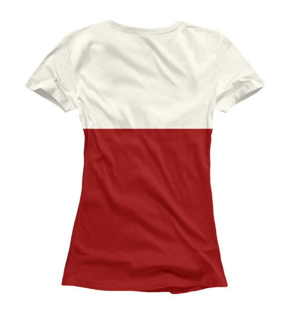 Женская футболка с изображением Газированная вода цвета Белый