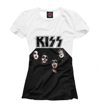 Женская футболка Kiss