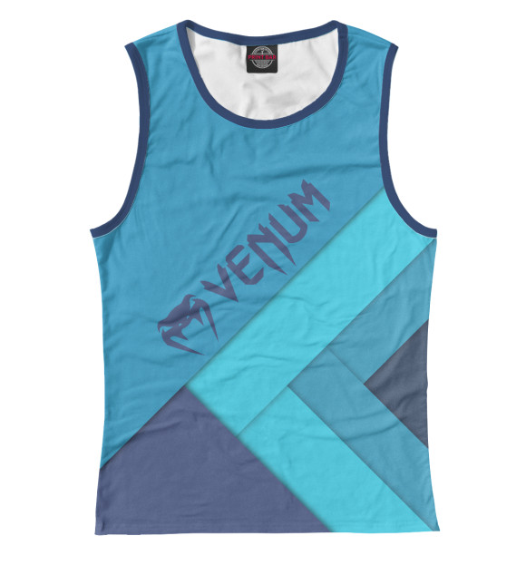 Майка для девочки с притом Venum цвета Белый Майка для девочки с изображением Venum цвета Белый