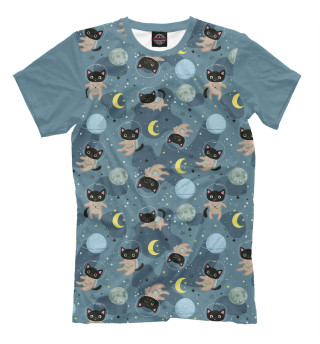 Мужская футболка Space kittens