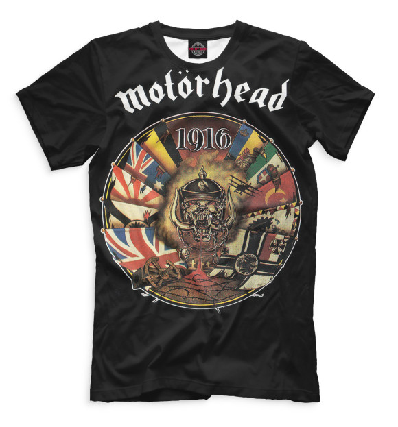 Мужская футболка с изображением Motorhead цвета Черный