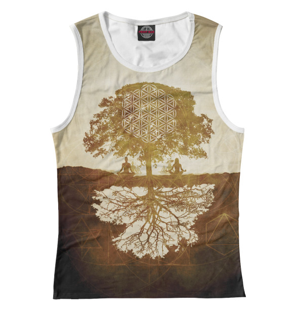 Майка для девочки с изображением Between Earth & Sky (Earth version) цвета Белый