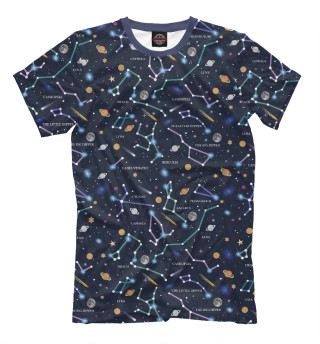 Мужская футболка Созвездия и планеты