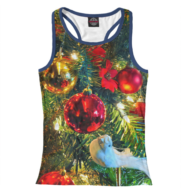 Женская майка-борцовка с изображением Imitation цвета Белый