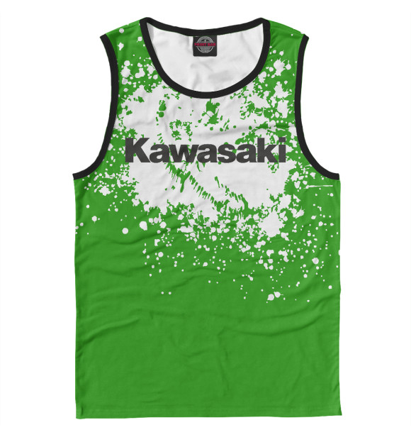 Майка для мальчика с изображением Kawasaki цвета Белый