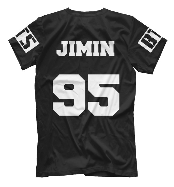 Мужская футболка с изображением Jimin 95 цвета Белый