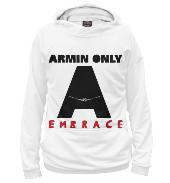 Женское худи с изображением Armin Only : Embrace цвета Белый