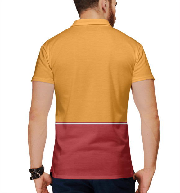 Мужское поло с притом Пауэрлифтинг цвета Белый Мужское поло с изображением Пауэрлифтинг цвета Белый