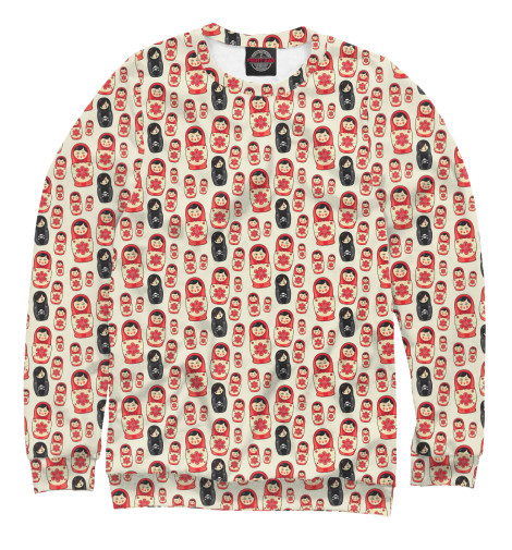 

Свитшоты Print Bar, Белый, Матрешки