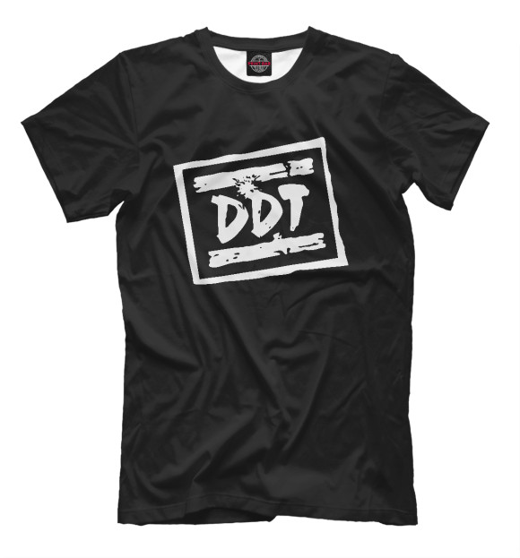 Мужская футболка с изображением ДДТ цвета Черный