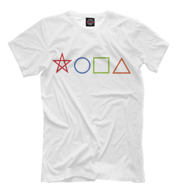 Мужская футболка с изображением Только русский человек прочтет цвета Белый