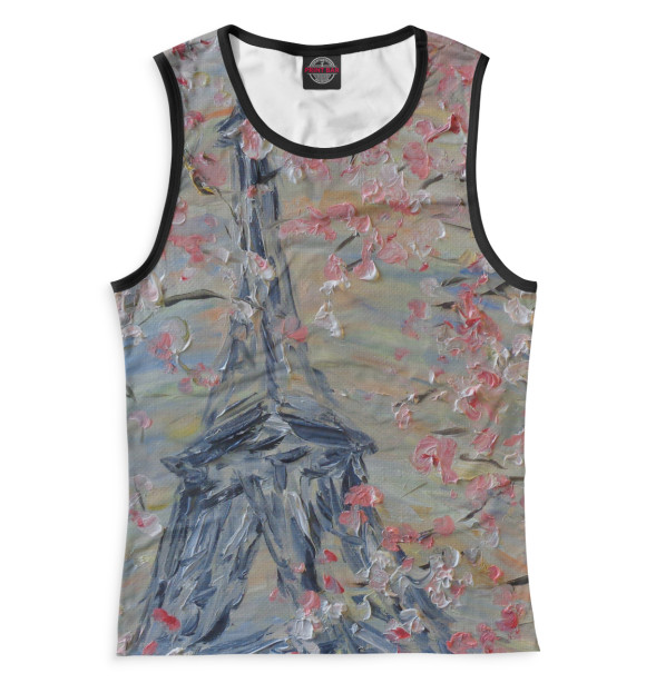 Майка для девочки с изображением Флердоранж цвета Белый