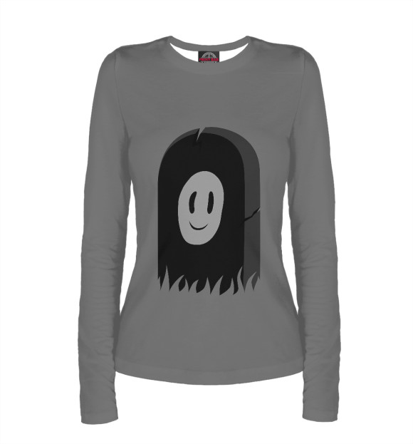 Женский лонгслив с изображением Пошлая Молли цвета Белый