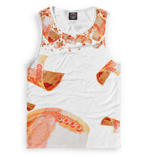 

Майки Print Bar, Белый, Купюры 5000