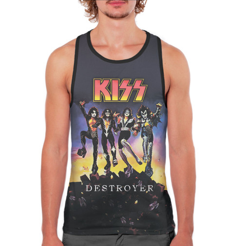 

Майки борцовки Print Bar, Белый, KISS