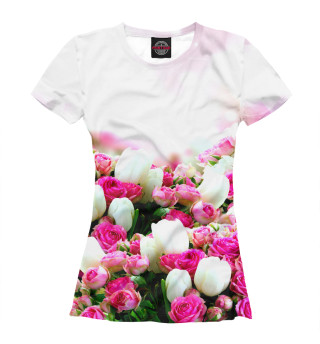 Женская футболка Аллея роз
