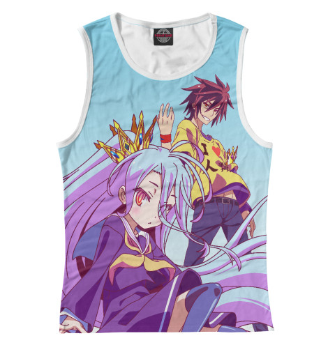 

Майки Print Bar, Белый, No Game No Life