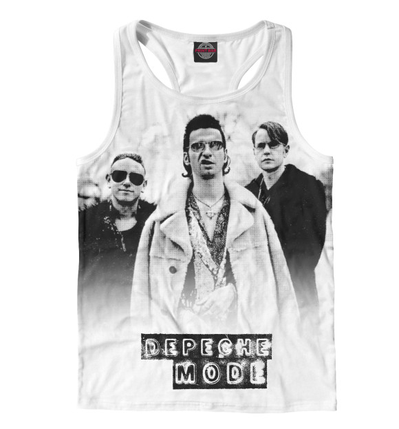 Мужская майка-борцовка с изображением Ultra цвета Белый