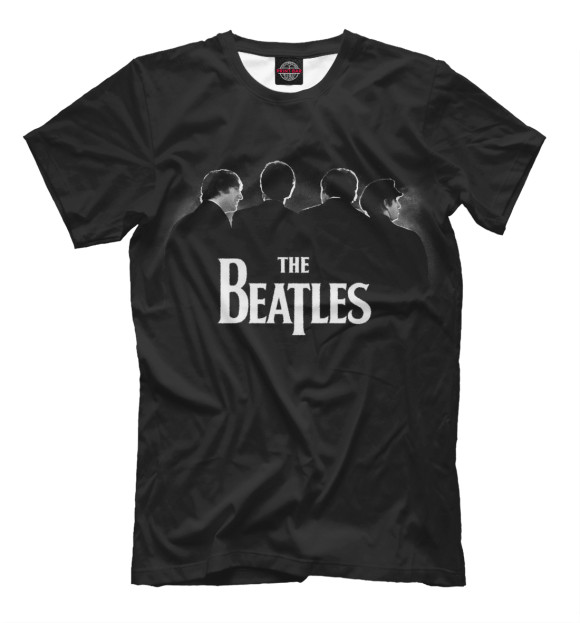 Мужская футболка с изображением The Beatles цвета Черный